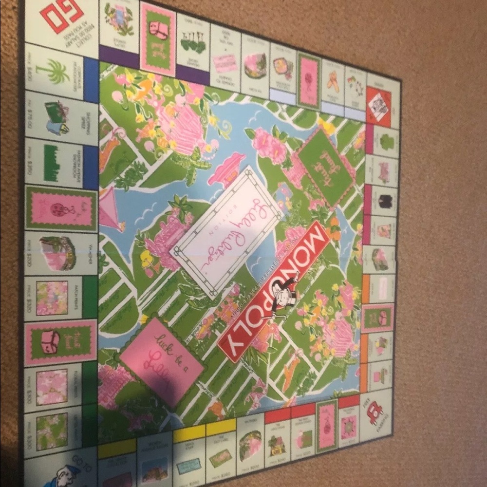 RARE LILLY PULITZER PALM BEACH MONOPOLY SET